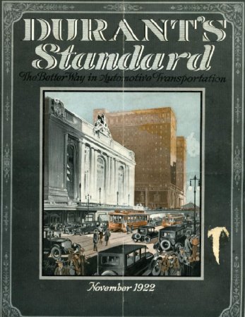 Durant's Standard  Magazine, November 1922